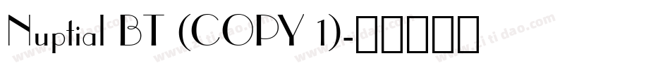 Nuptial BT (COPY 1)字体转换